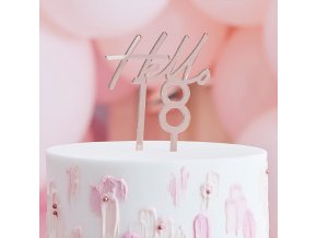 mix 303 rose gold acrylic hello 18 cake topper min