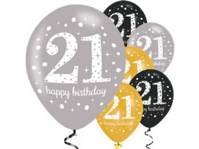 21 gold sparkling celebration balloon scelball21