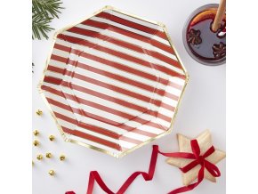 rg 334 candy cane striped paper plate min