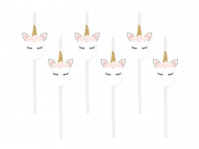 eng pl Pretty Unicorn straws 6 pcs 43421 2