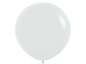 pearl white gyongyhazfeher szinu kerek lufi sx36405s