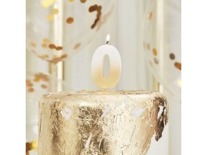 mix 216 gold ombre number 0 candle min