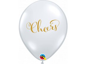 88207 11 inches Simply Cheers Diamond Clear Latexs balloons
