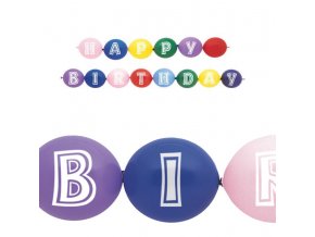 happybirthday ballon girlande