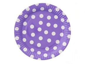 Tanier Violet & White Dots 6ks v balení