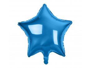 balon foliowy gwiazda niebieska 19
