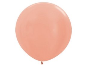 metallic rose gold rozsaarany szinu kerek lufi sx36568s