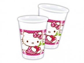 eng pl Plastic cups Hello Kitty Hearts 200 ml 8 pcs 12042 2