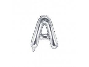 foil balloon letter a 35cm silver