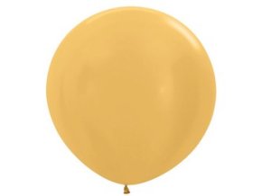 metallic gold arany szinu kerek lufi sx36570s
