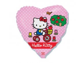 Fóliový balón srdce Hello Kitty 46cm
