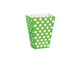 Krabičky na popcorn Lime Green 8ks v balení