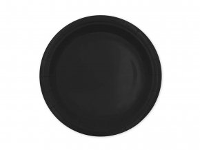 eng pl Black Paper Plates 18 cm 6 pcs 64995 1