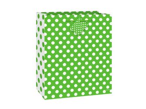 Taštička Lime Green Dots 1ks v balení