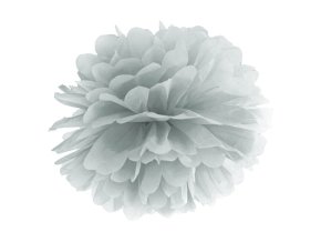 Pompom Silver 35cm