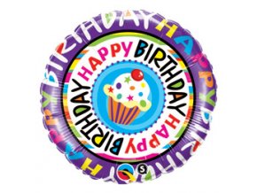 Fóliový balón Happy Birthday Maffin 46cm