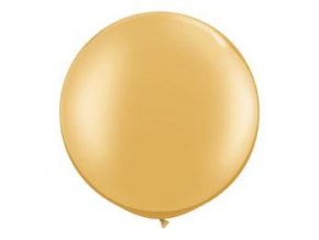 Jumbo balón latexový Metallic Gold 76cm