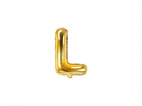 eng pl Letter L Gold Foil Balloon 35 cm 1 pc 34304 1