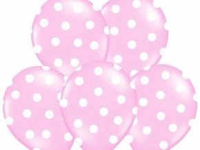 eng pl Balloons 14 Pastel Pink Dots 5 pcs 13137 1