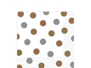 Metallic Dots Napkins DCMENAPKD