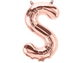 Rose Gold Letter S Balloon FOIL2744 v1