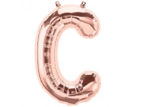 Rose Gold Letter C Balloon FOIL2727 v1