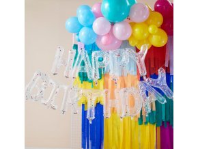 mix 461 multicoloured confetti filled happy birthday balloon bunting min