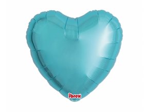 Fóliový balón Srdce  pastel blue 43cm