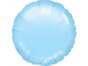 18 inch pastel blue round foil balloon FOIL302