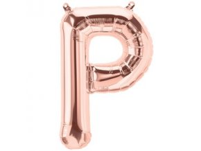 Rose Gold Letter P Balloon FOIL2741 v1