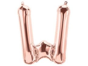 Rose Gold Letter W Balloon FOIL2748 v1