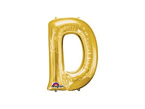 Gold Letter D Balloon Foil FOIL2371 th2