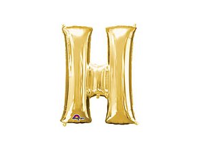 Gold Letter H Balloon Foil FOIL2375 th2