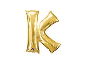 Gold Letter K Balloon Foil FOIL2378 th2