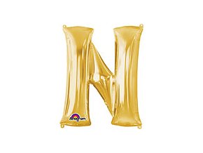 Gold Letter N Balloon Foil FOIL2381 th2