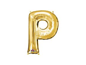 Gold Letter P Balloon Foil FOIL2383 th2