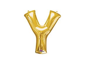 Gold Letter Y Balloon Foil FOIL2392 th2