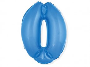 eng pl Mini Shape Number 0 Blue Foil Balloon 35 cm 1 pc 26673 2