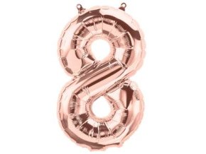 Rose Gold Letter 8 FOIL2838 v1