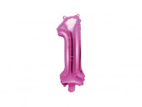 eng pl Mini Shape Number 1 Pink Foil Balloon 35 cm 1 pc 34023 1