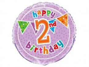 eng pl 2nd Birthday Foil Balloon 47 cm 1 pc 20300 2