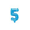 eng pl Mini Shape Number 5 Blue Foil Balloon 35 cm 1 pc 34070 2