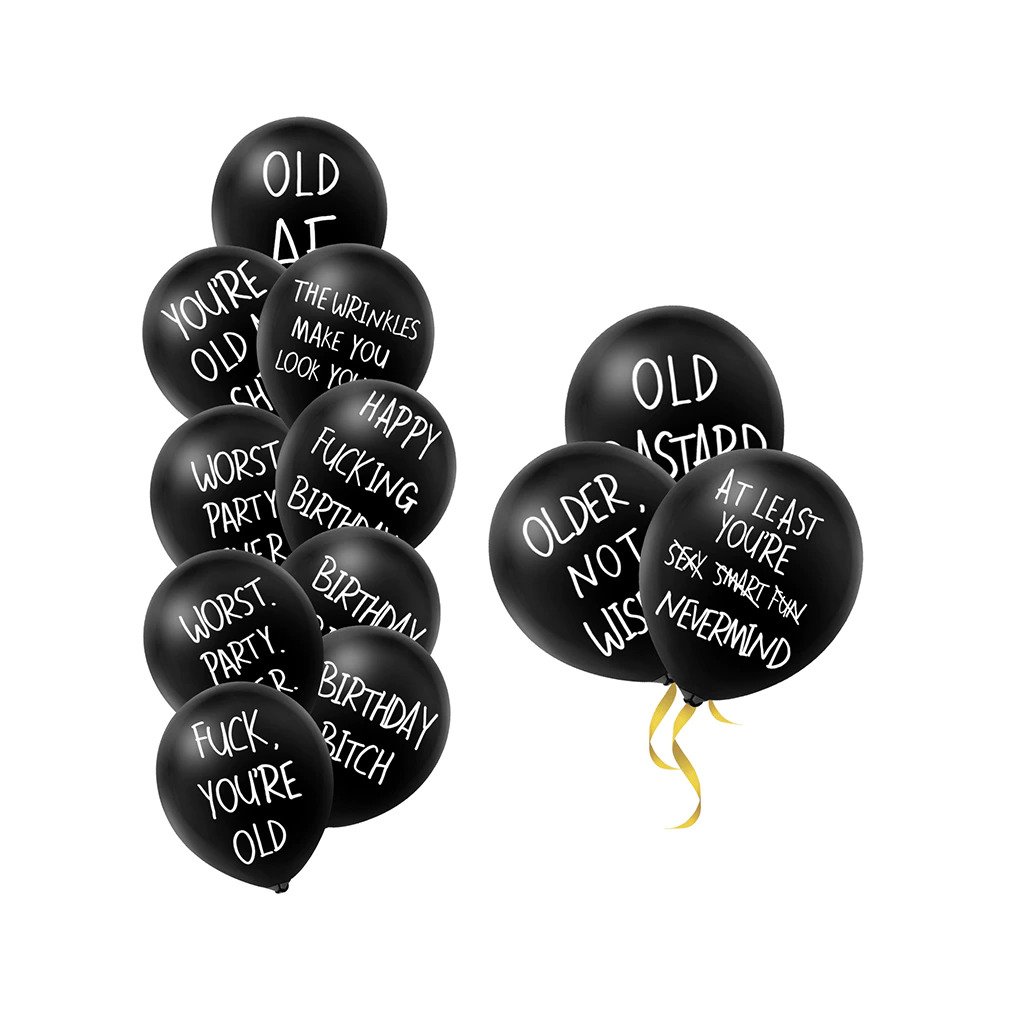 Sprostý nafukovací párty balónek 30 cm (vtipné nápisy) - 1 ks - PartyBoxik  | EDM cafe