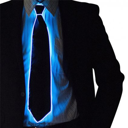 Svítící party LED kravata - různé barvy