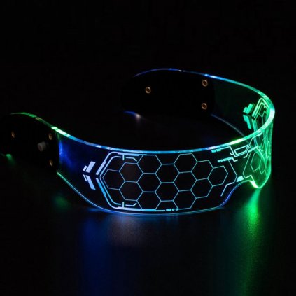 High-Tech LED Brýle (Futuristické)