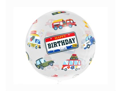 Fóliový́ balón bublina autá, 46cm