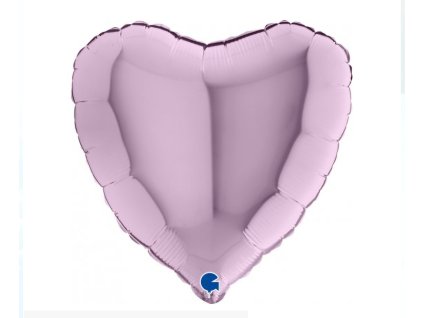 Fóliový́ balón lesklé fialové srdce, 46 cm