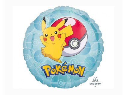 Fóliový́ balón kruh Pokémon, 46 cm