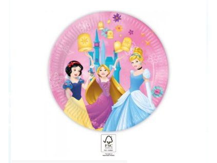 Papierové taniere Disney princezné