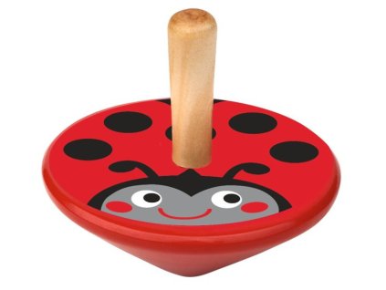 Drevenný kolovrátok lienka